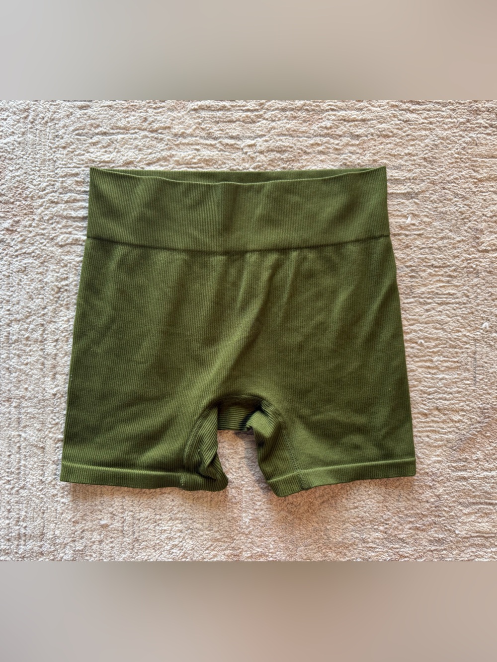 wild fable Olive Green Ribbed Bike Shorts size medium
